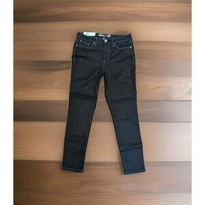Seven 7 Jeans Midnight Black Madison Skinny Embellished Ankle SZ 10 NWT